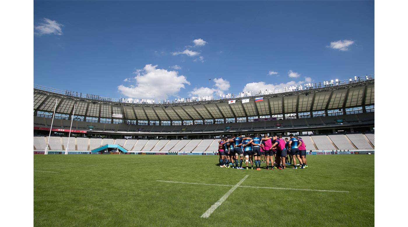 Las imágenes del Captain´s Run de Los Pumas en Tokio