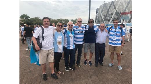 Lomas dijo presente en Osaka para alentar a Los Pumas