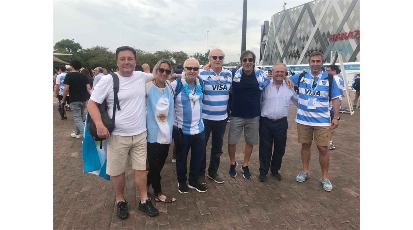 Lomas dijo presente en Osaka para alentar a Los Pumas