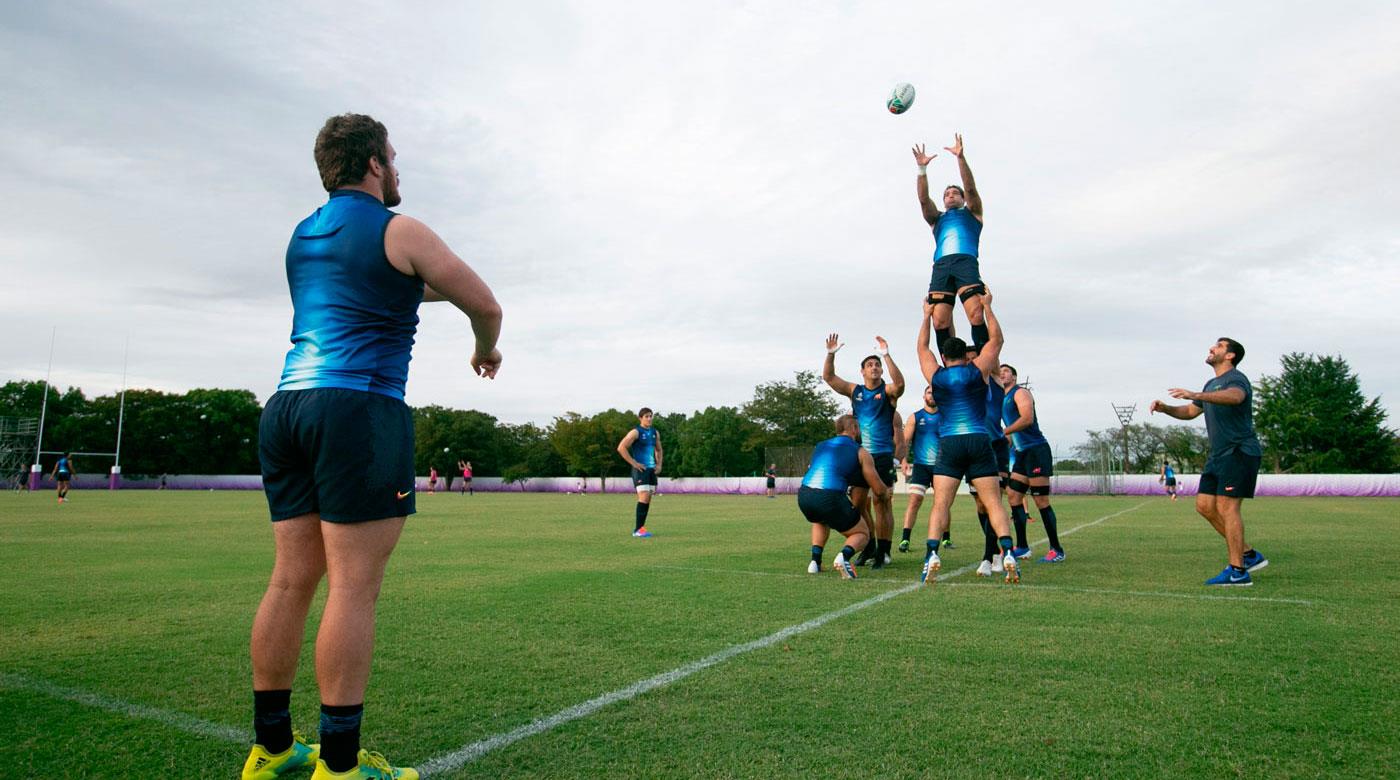 Las imágenes del primer entrenamiento de Los Pumas en Kumagaya