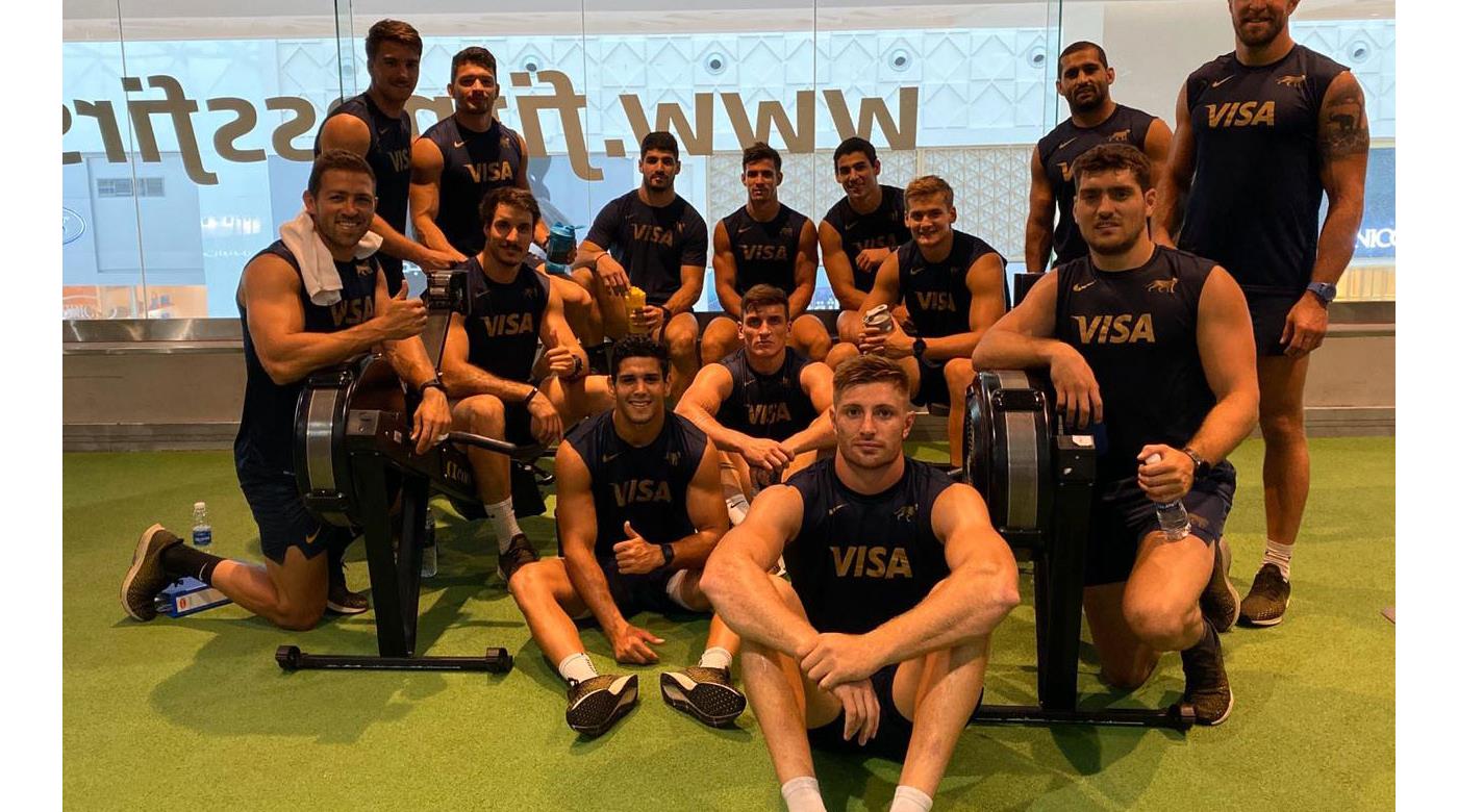 Las imágenes del entrenamiento de Los Pumas 7s en Dubai