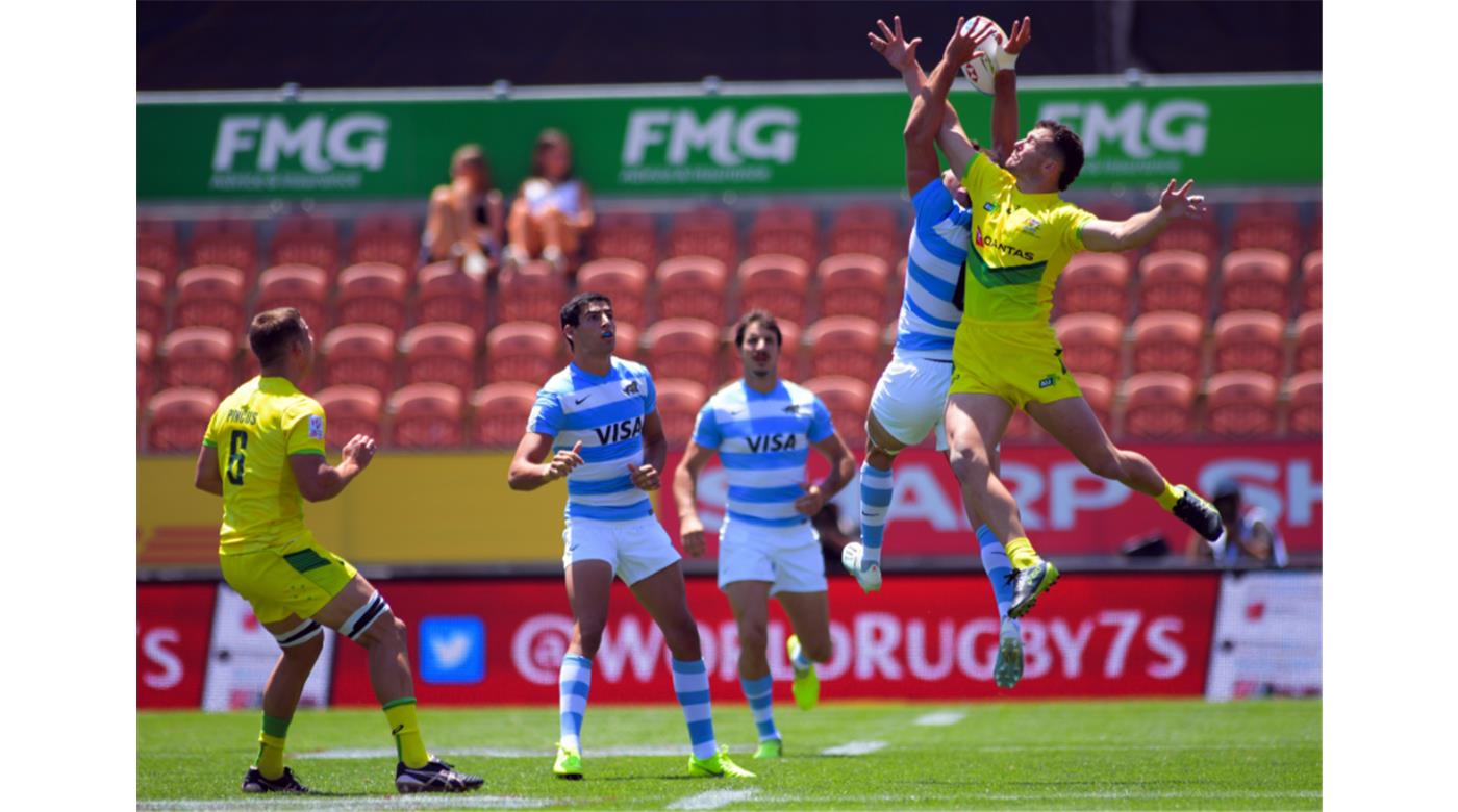 Los Pumas 7s comenzaron con una derrota y un triunfo en el Seven de Hamilton