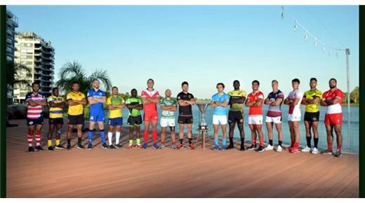 Se realizó la foto de los capitanes del World Rugby Sevens Challenger Series