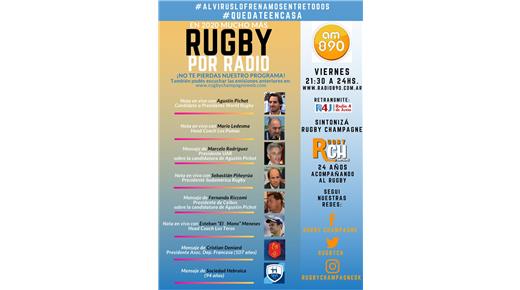 Se viene un nuevo Rugby Champagne Radio por la AM 890