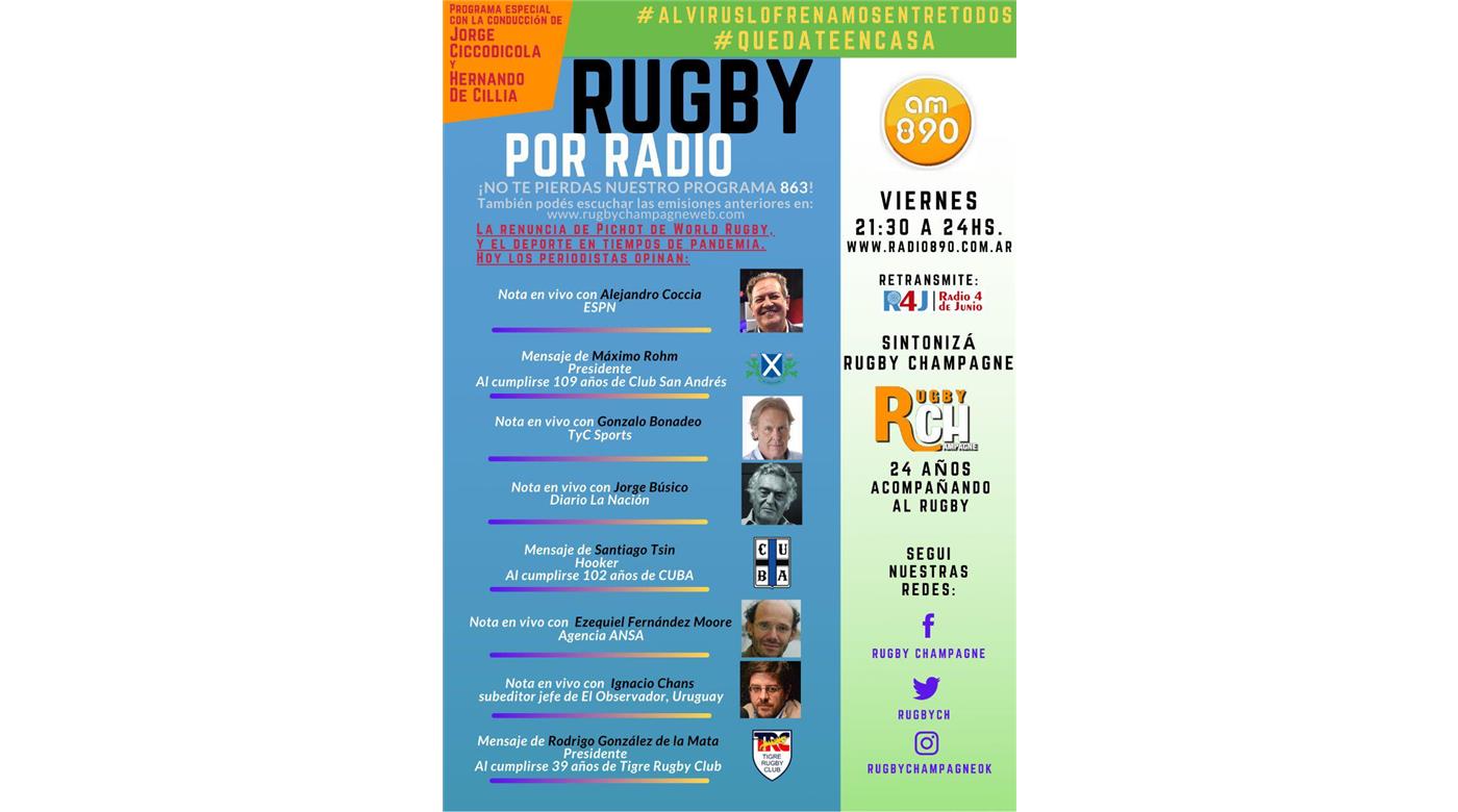 Todo listo para un nuevo Rugby Champagne Radio