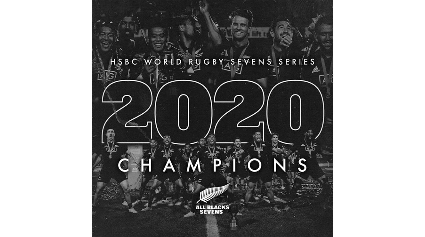 World Rugby le otorgó los títulos del  HSBC Sevens Series 2020 a Nueva Zelanda