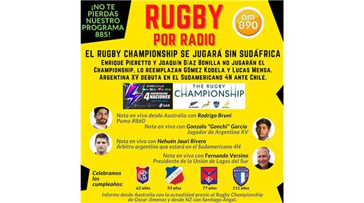 Reviví el programa 885 de Rugby Champagne Radio