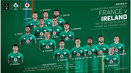 IRLANDA CON EQUIPO CONFIRMADO PARA BUSCAR EL TÍTULO FRENTE A FRANCIA