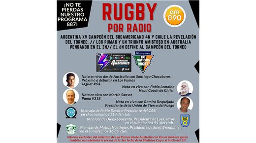 Reviví el programa de Rugby Champagne Radio