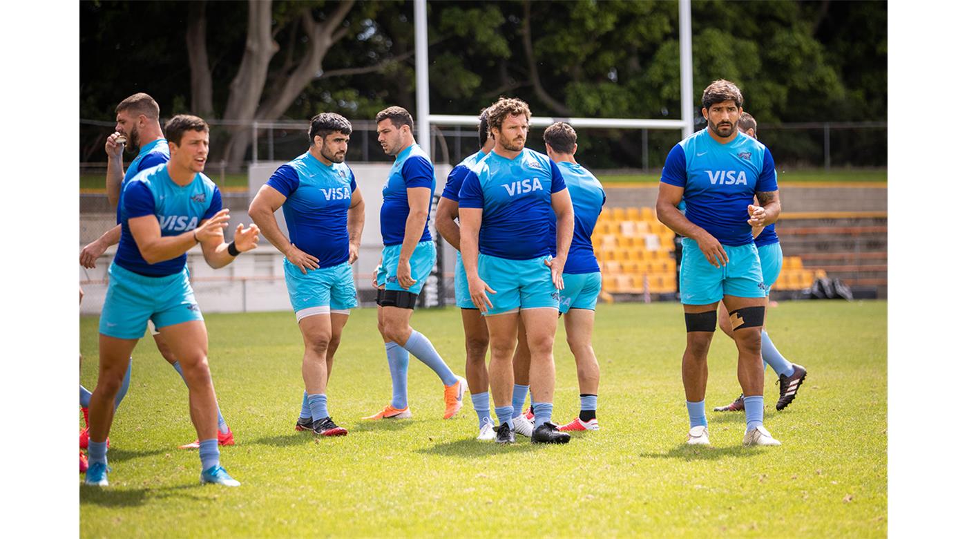 Imágenes del entrenamiento de Los Pumas