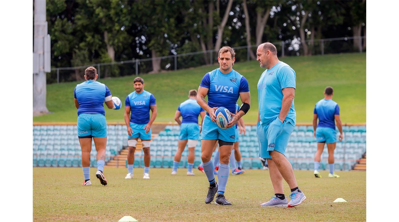 Imágenes del entrenamiento de Los Pumas