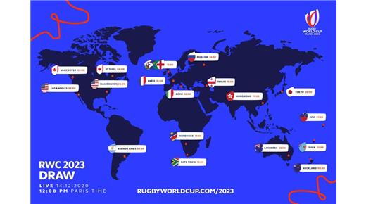 Todo listo en París para el sorteo de la Copa del Mundo de Rugby Francia 2023 