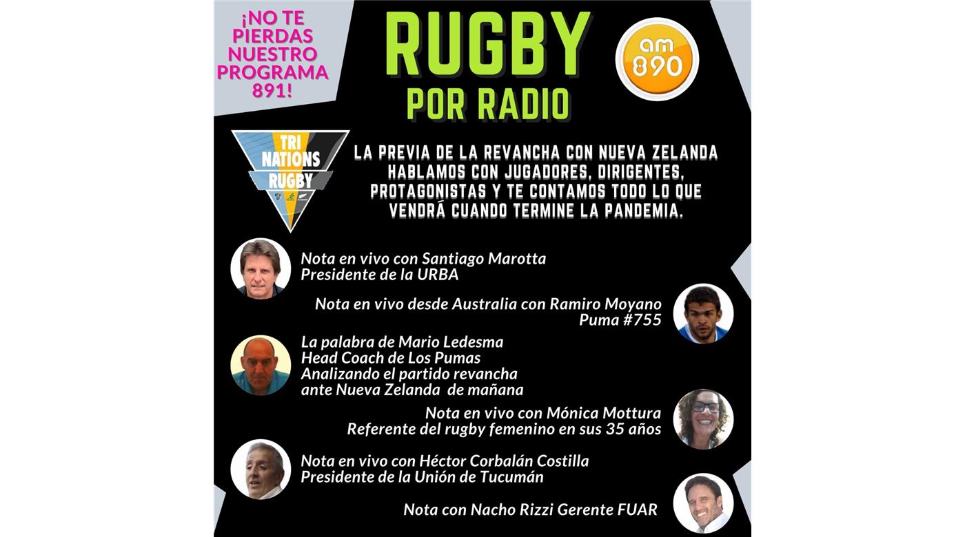 Hoy un nuevo programa de Rugby Champagne Radio