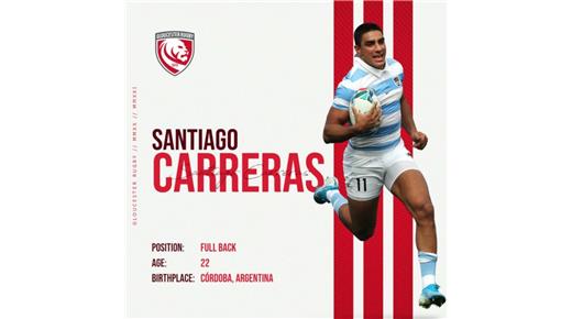 Santiago Carreras nuevo jugador de Gloucester 