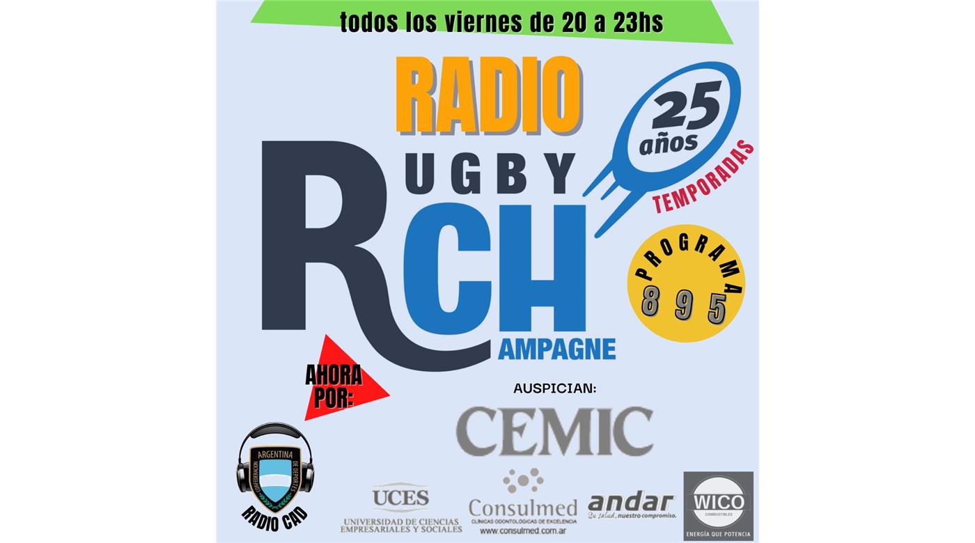 Hoy un nuevo programa de Rugby Champagne Radio