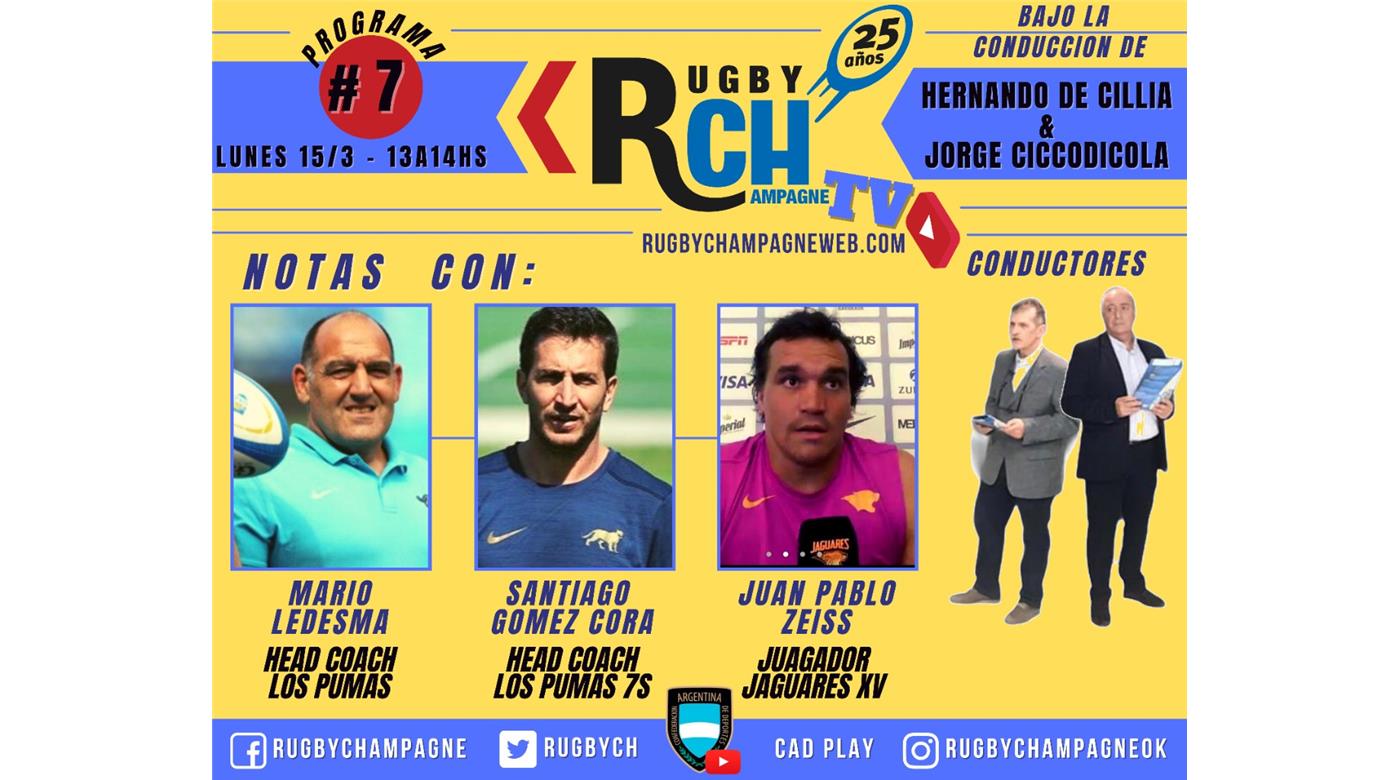 Hoy un nuevo programa de Rugby Champagne TV