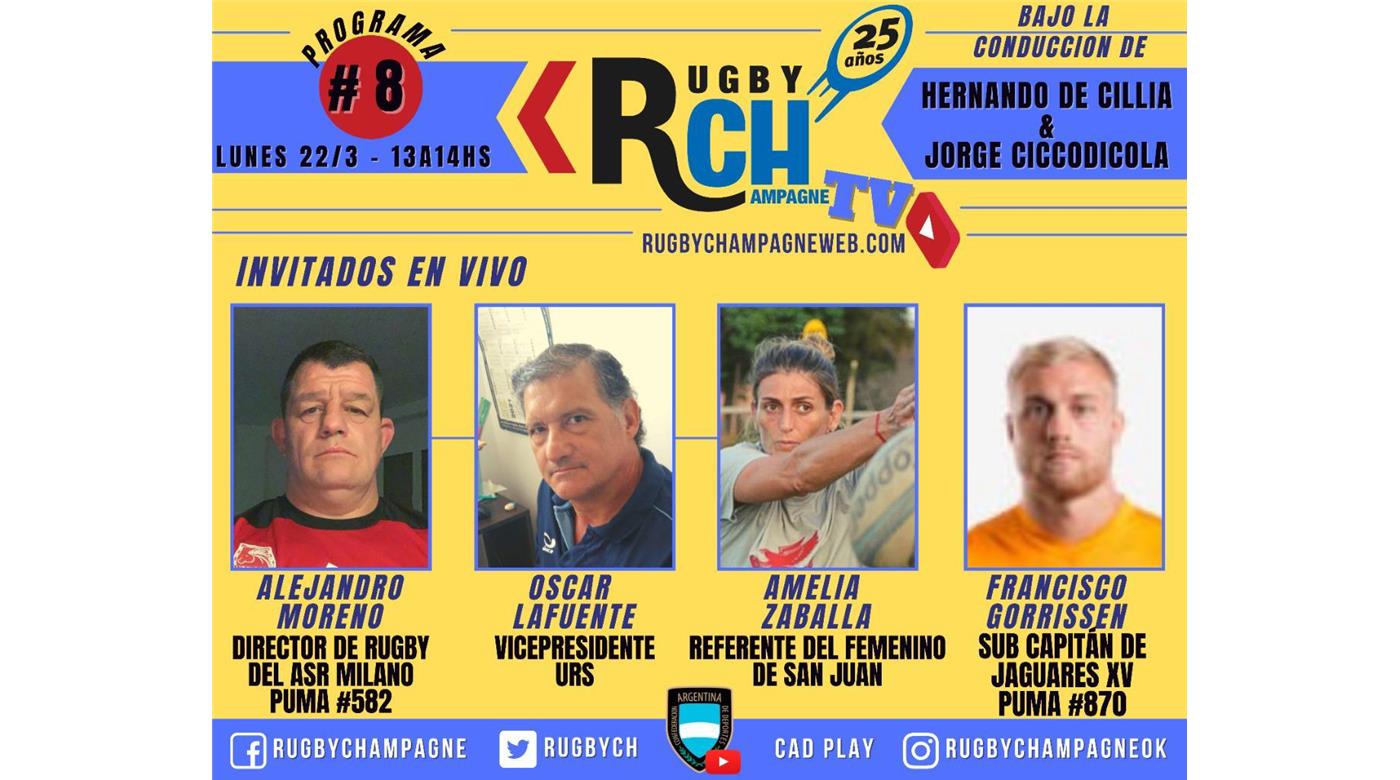 Hoy un nuevo programa de Rugby Champagne TV