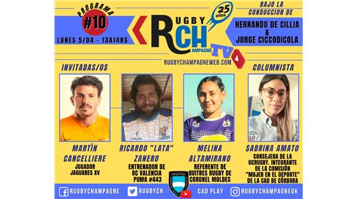 Hoy un nuevo programa de Rugby Champagne TV