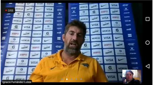 Ignacio Fernández Lobbe: "Hemos trabajado para tener una mejor imagen de lo que fue el último partido en cuanto a las formaciones fijas"