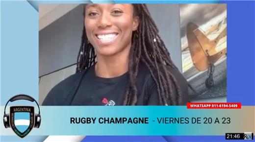 Video: La imperdible charla de Charity Williams con Rugby Champagne Radio