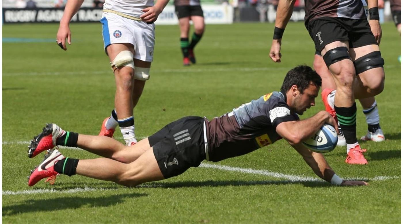 Con un try de Landajo; Harlequins entró en las semifinales de la Premiership