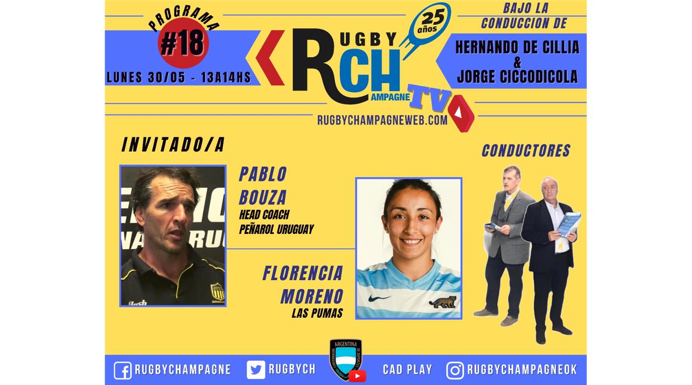 Hoy un nuevo programa de Rugby Champagne TV