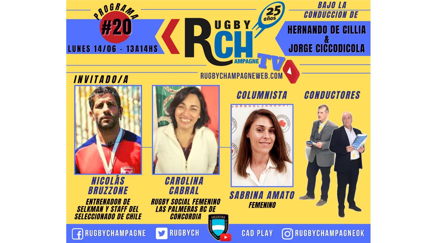 Hoy un nuevo programa de Rugby Champagne TV