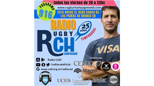 Santiago Gómez Cora en un nuevo programa de Rugby Champagne Radio