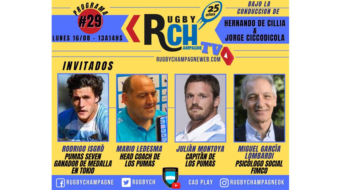 Hoy un nuevo programa de Rugby Champagne TV