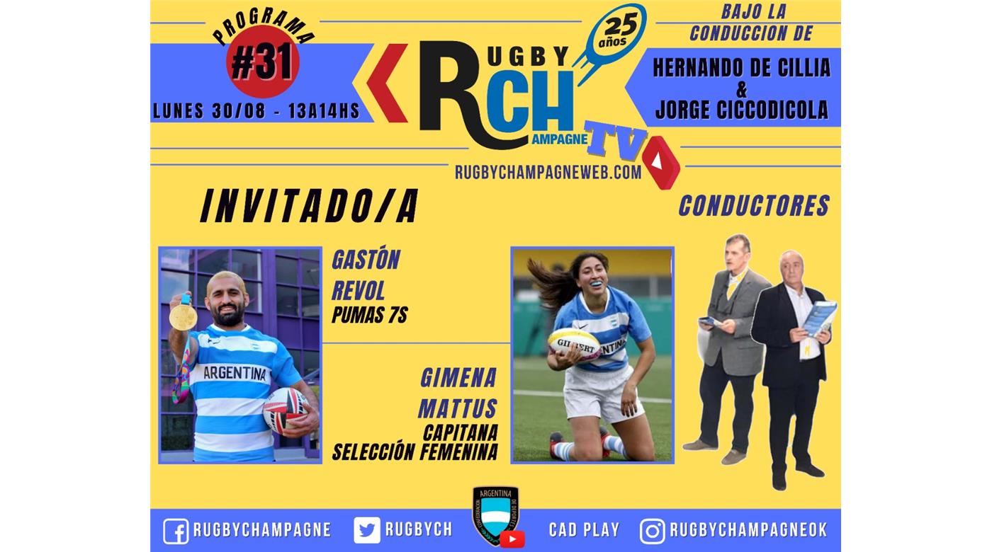 Hoy un nuevo programa de Rugby Champagne TV