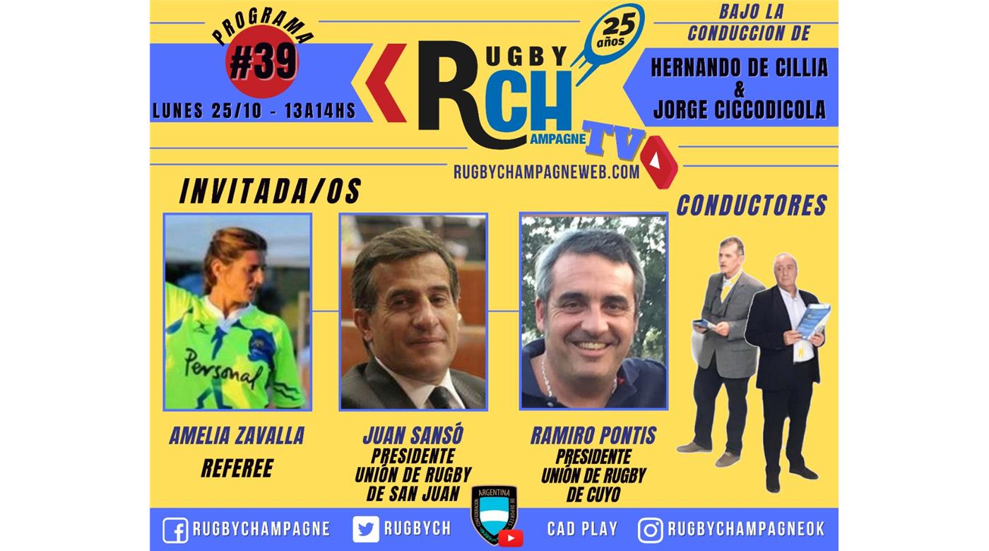 Hoy un nuevo programa de Rugby Champagne TV