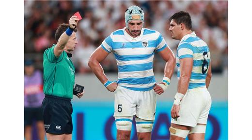 La tarjeta roja de Lavanini ante Irlanda fue la décima de la historia para Los Pumas