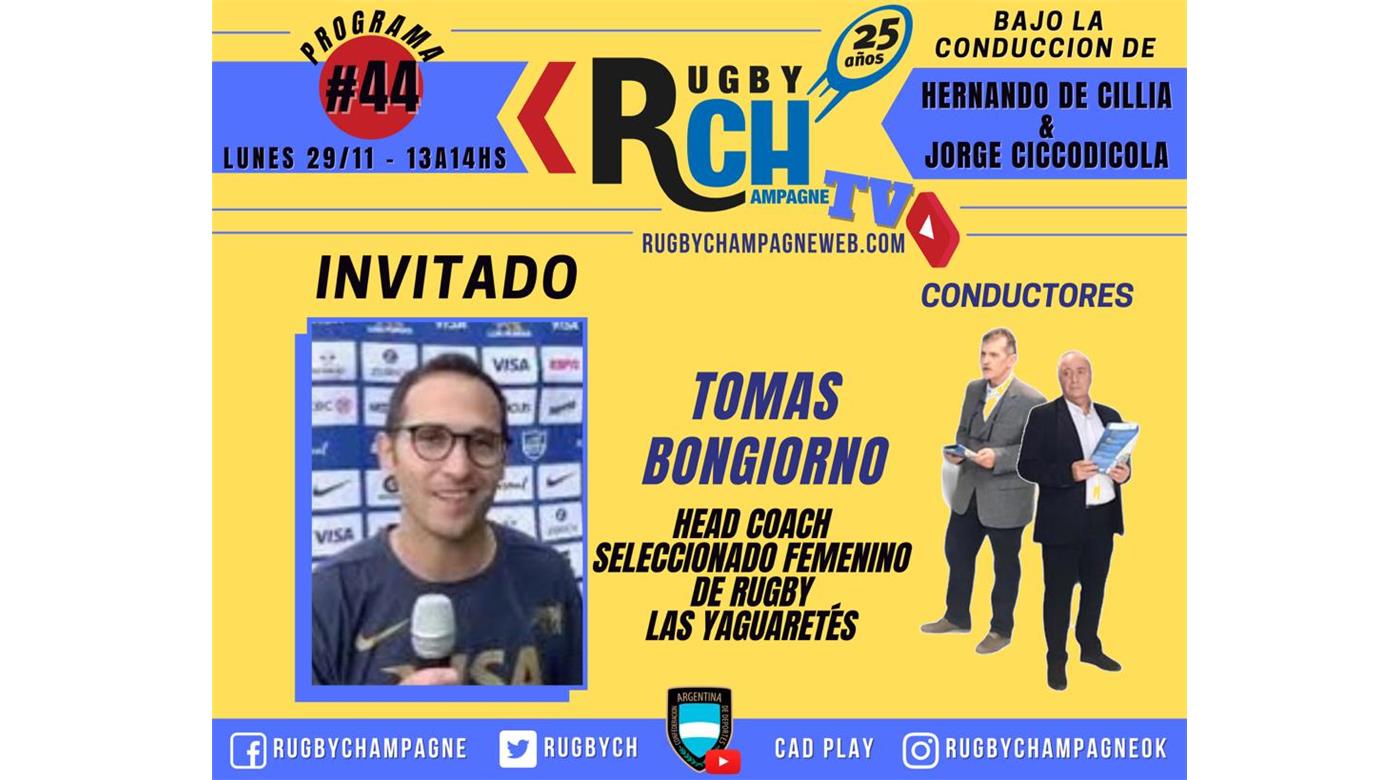 Hoy un nuevo programa de Rugby Champagne TV