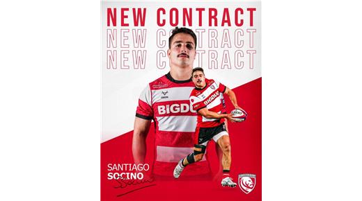 SANTIAGO SOCINO CONTINUARÁ JUGANDO PARA GLOUCESTER