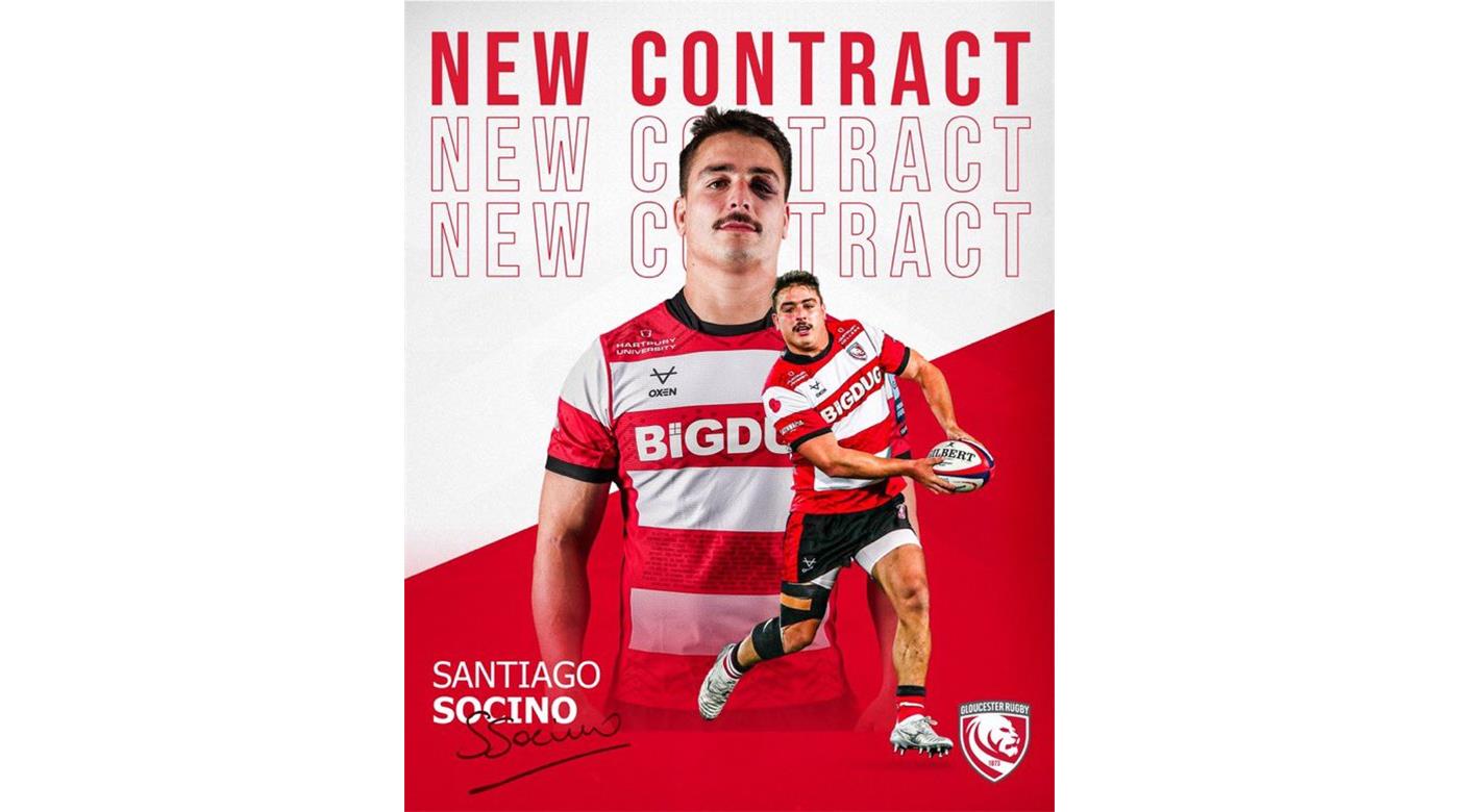 SANTIAGO SOCINO CONTINUARÁ JUGANDO PARA GLOUCESTER