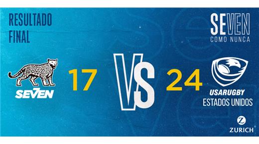 LOS PUMAS 7S PERDIERON ANTE USA, Y QUEDARON SEGUNDOS EN EL GRUPO "B"