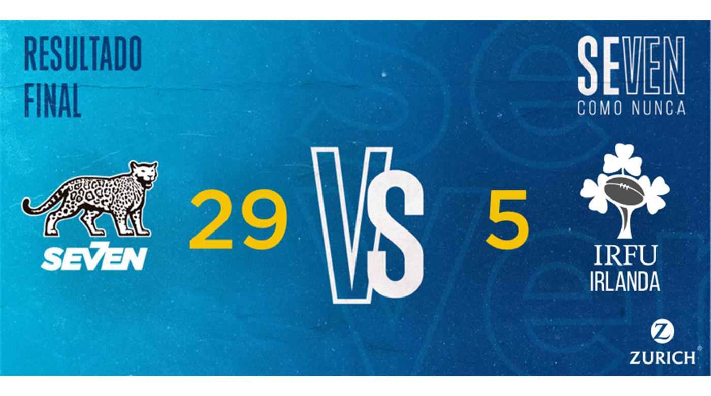 LOS PUMAS 7S GOLEARON A IRLANDA Y SON SEMIFINALISTAS EN MÁLAGA