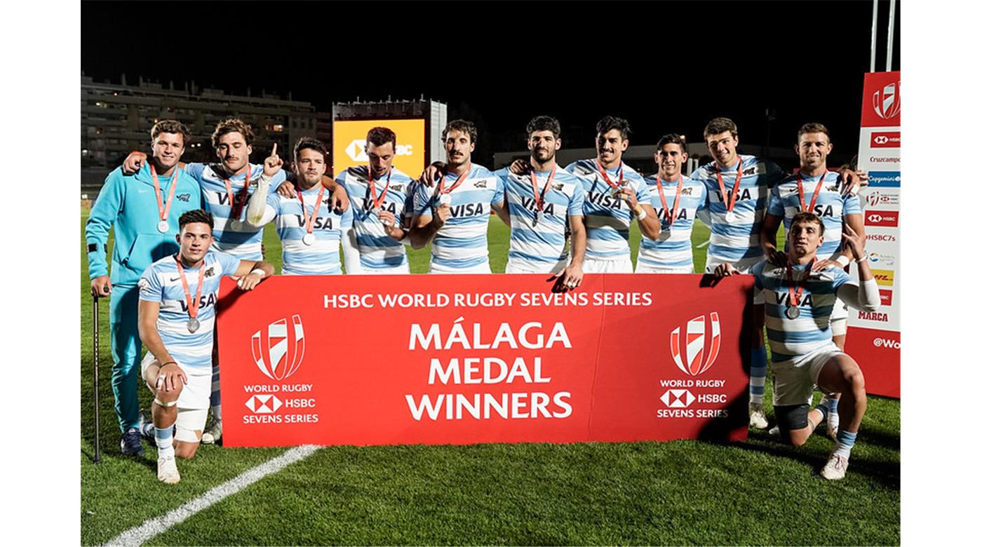  Argentina es medalla de plata, cayó ante Sudáfrica en la definición del Seven de Málaga