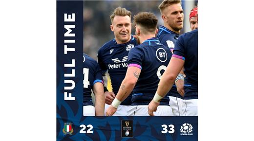 ITALIA CAYÓ ANTE ESCOCIA Y SIGUE SUMANDO DERROTAS EN EL SEIS NACIONES