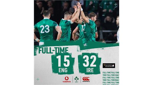 IRLANDA SE QUEDÓ CON UN PARTIDAZO ANTE INGLATERRA Y AÚN SUEÑA CON BAJAR A FRANCIA  