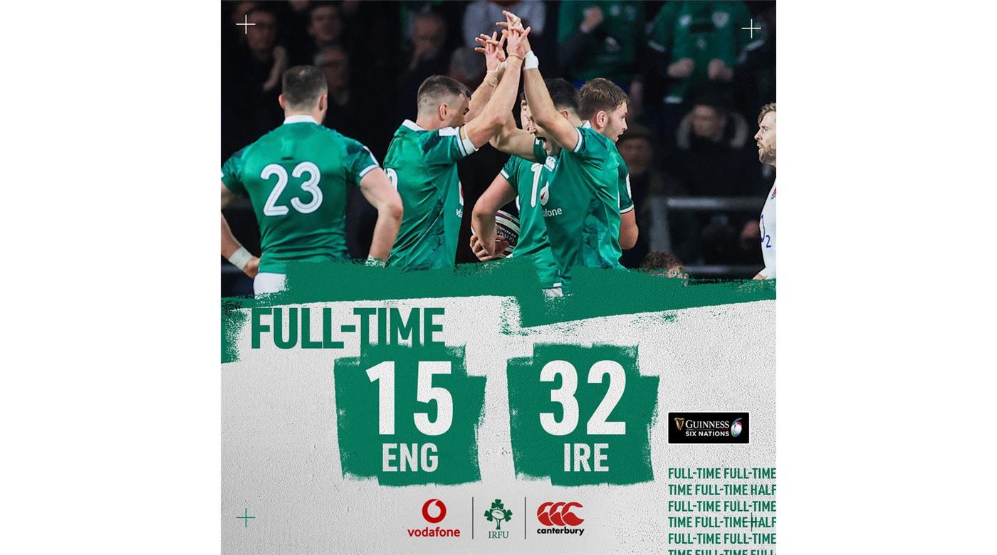 IRLANDA SE QUEDÓ CON UN PARTIDAZO ANTE INGLATERRA Y AÚN SUEÑA CON BAJAR A FRANCIA  