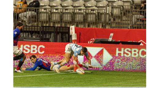 Los Pumas 7s empataron en el debut en Vancouver
