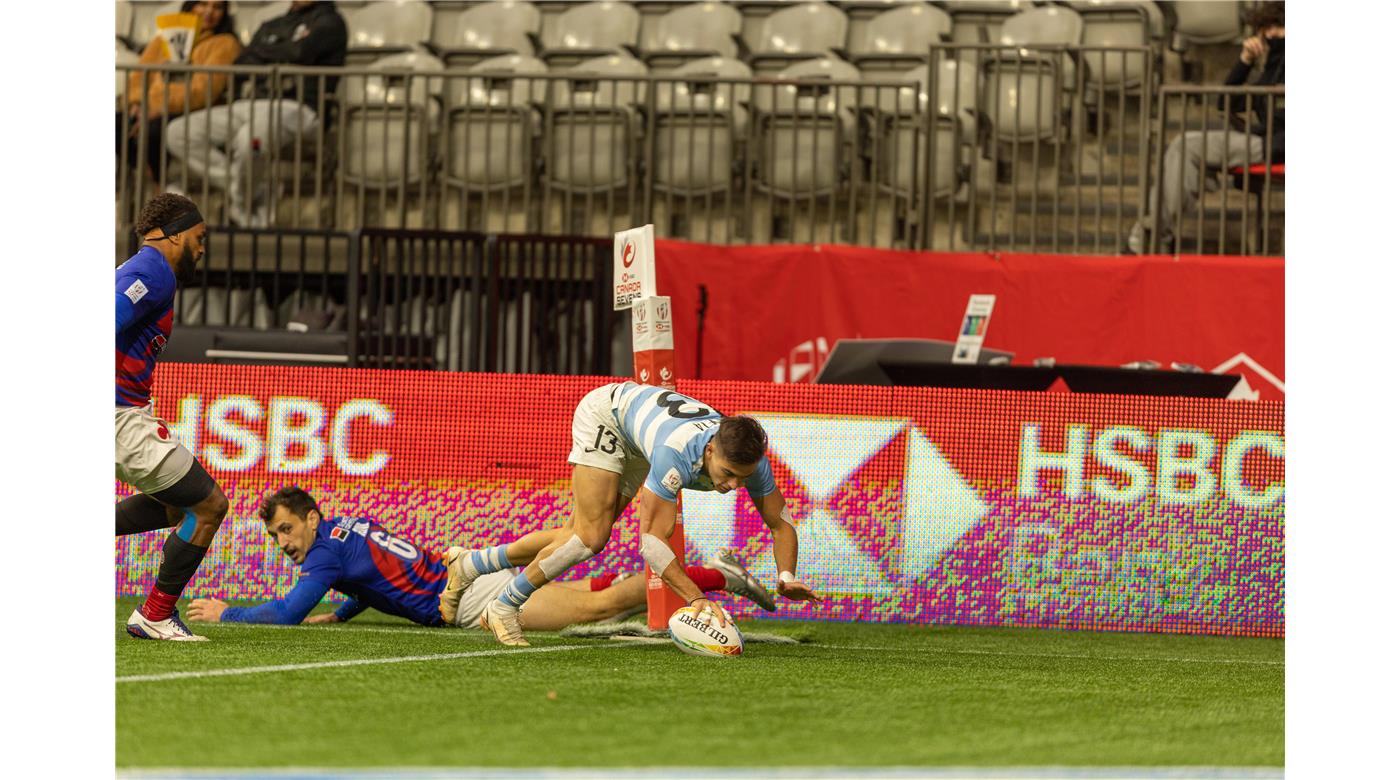 Los Pumas 7s empataron en el debut en Vancouver