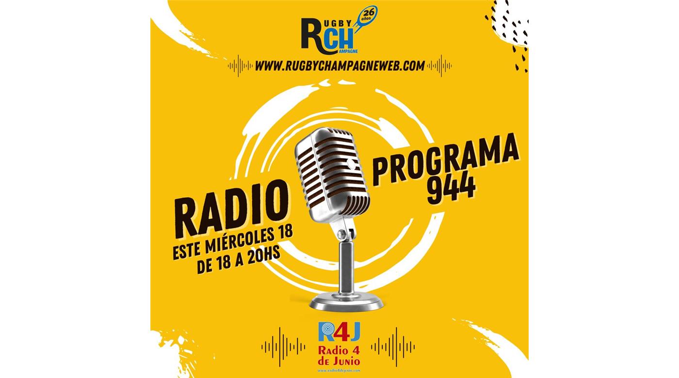 Hoy un nuevo programa de Rugby Champagne Radio