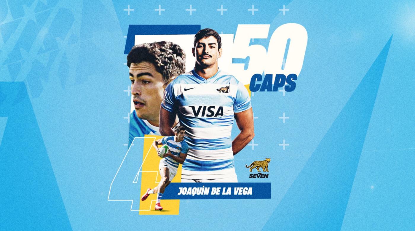 JOAQUÍN DE LA VEGA ROMPIÓ LA BARRERA DE 50 PARTIDOS CON LOS PUMAS 7'S