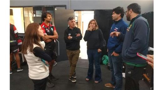 FERNANDO DEL CASTILLO Y BÁRBARA PICHOT VISITARON LA CONFEDERACIÓN BRASILEÑA DE RUGBY