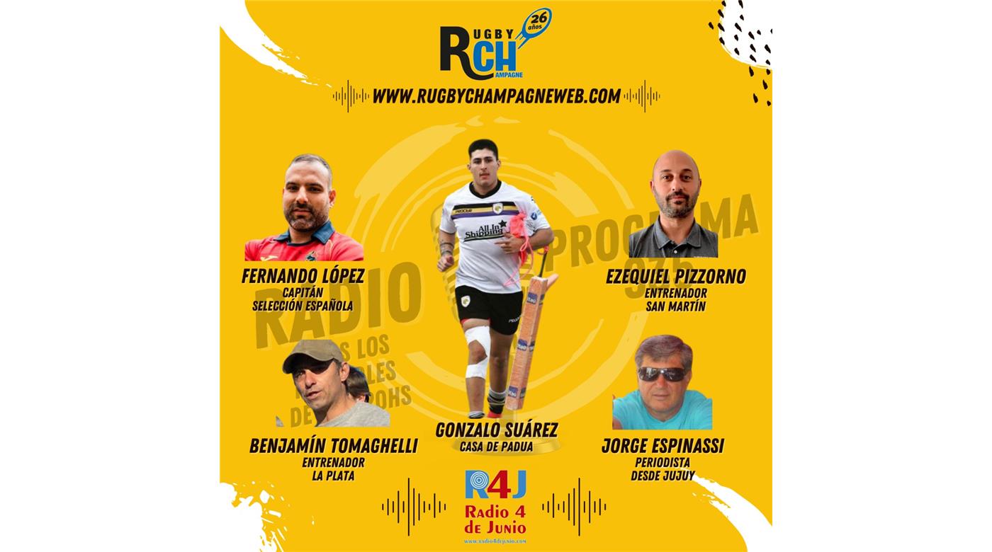 HOY UN NUEVO PROGRAMA DE RUGBY CHAMPAGNE RADIO