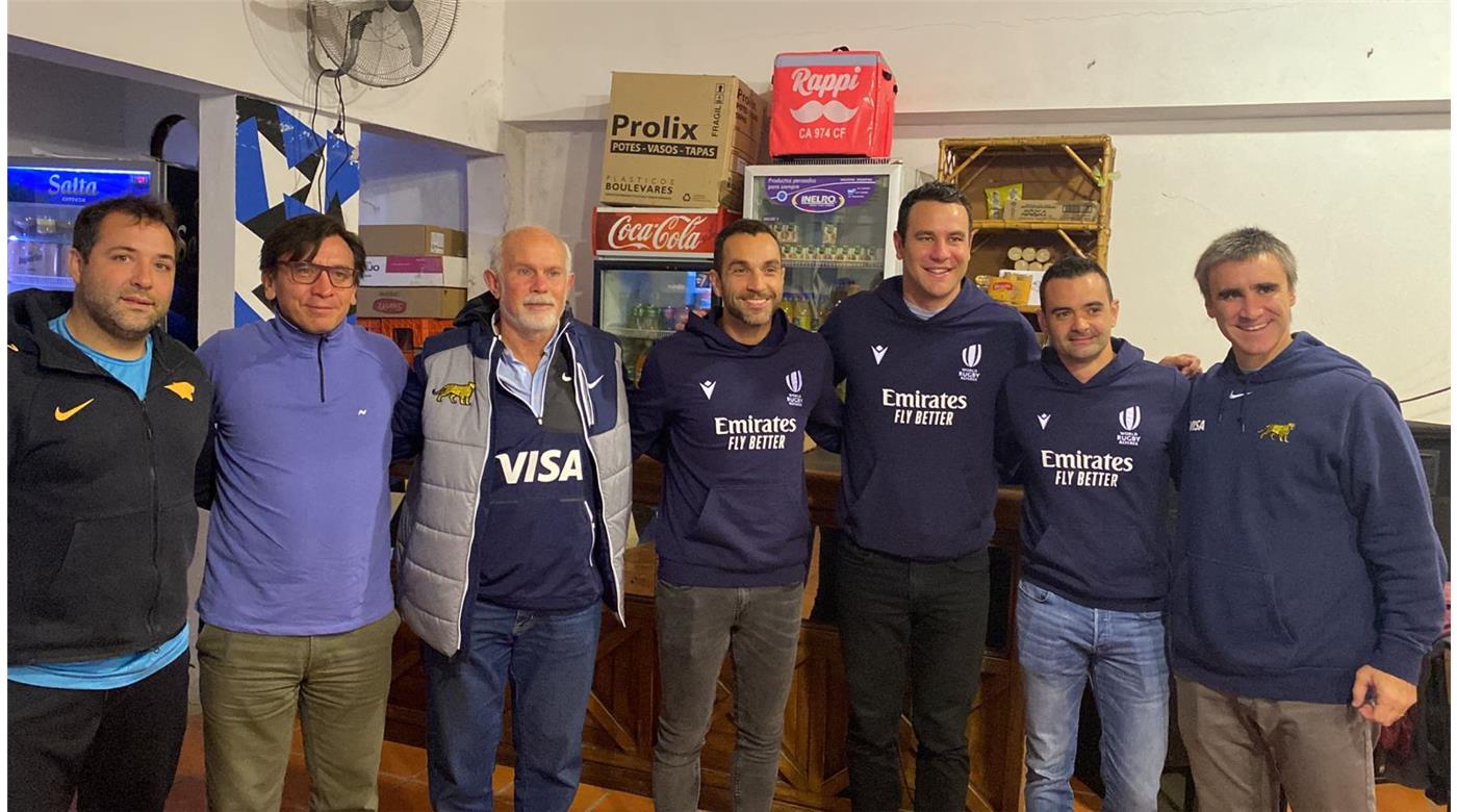 LOS ÁRBITROS DEL PARTIDO FUERON RECIBIDOS EN TIRO FEDERAL JUNTO A LOS REPRESENTANTES DE LA UAR y LA UNIÓN SALTEÑA