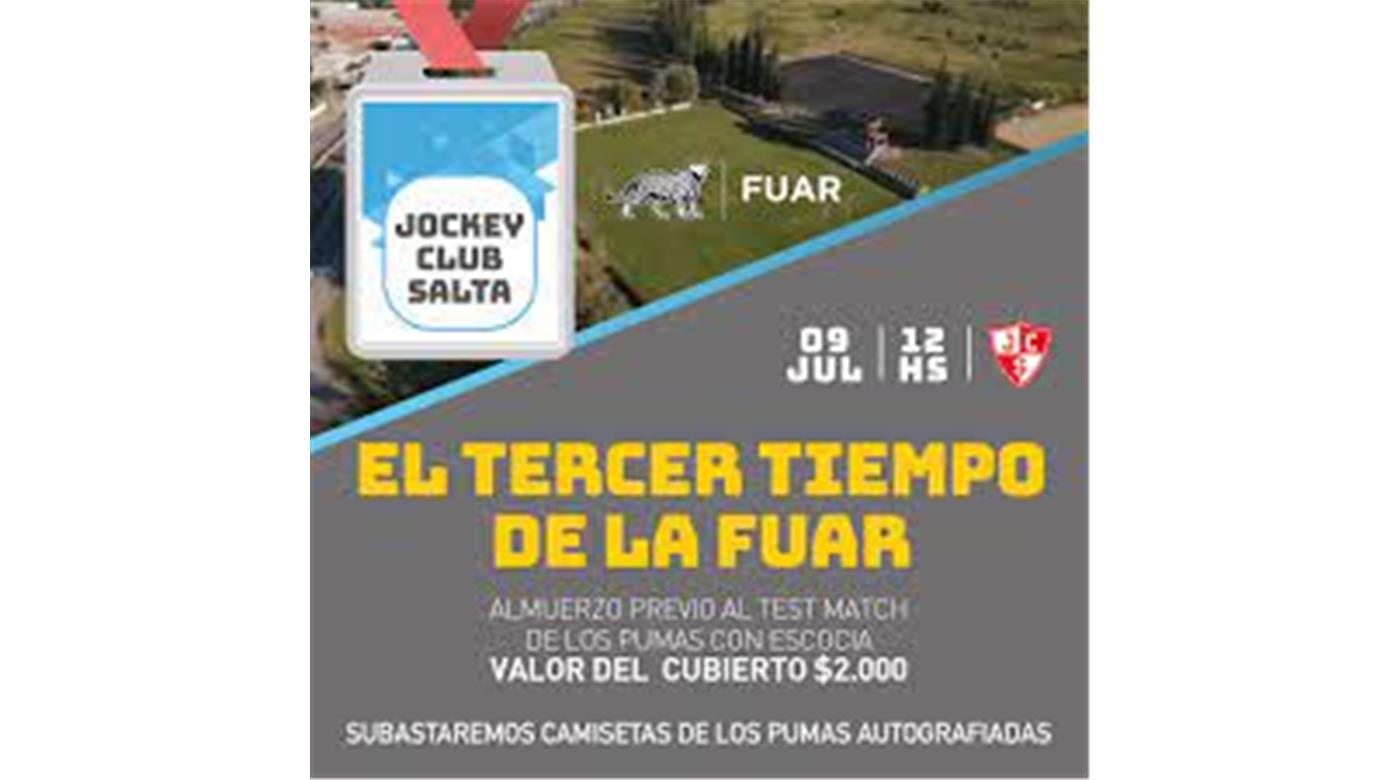 Se vendieron todos los cubiertos del Tercer Tiempo de la FUAR en Salta