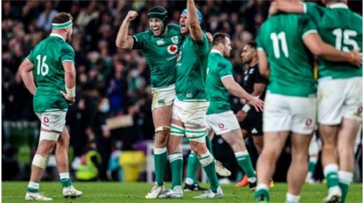 IRLANDA HIZO HISTORIA, VENCIÓ EN SU VISITA A LOS ALL BLACKS POR 23 A 12 Y PISA FUERTE 